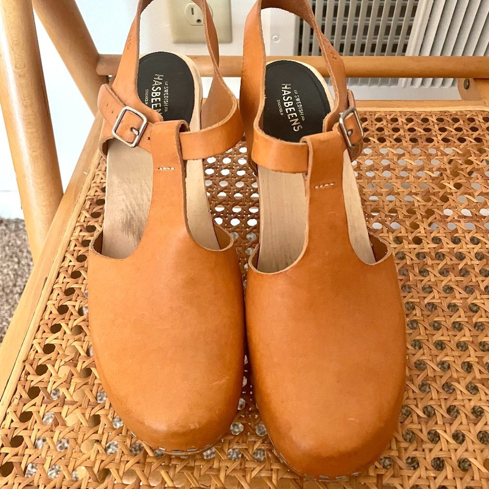 Swedish Hasbeens T-Strap Sky High